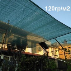 Солнцезащитная сетка 120гр/м2, 3х50м темно-зеленая